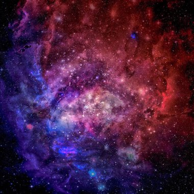 Güzel bulutsu, yıldızların ve galaksilerin.