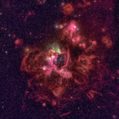 Star-forming region in the Large Magellanic Cloud. clipart