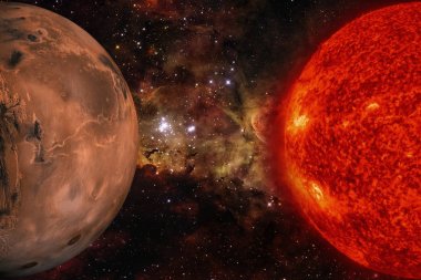 Güneş Sistemi - Mars. Güneş 'ten sonraki dördüncü gezegendir..