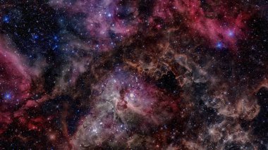 Süpernova patlaması kalıntısı. Bu görüntü furni unsurları