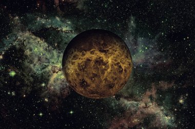 Venüs gezegeni. Bu görüntünün elementleri NASA tarafından desteklenmektedir.