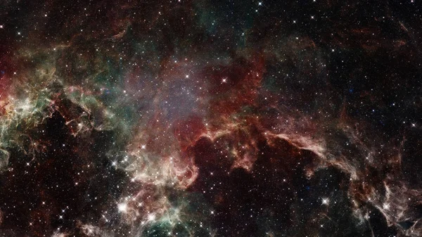 Кольорові космічні туманності з зірками. Елементи цього зображення, надані НАСА.. — стокове фото