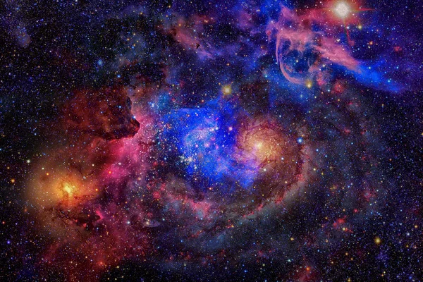 Galaxia y Nebulosa. Fondo de espacio abstracto. — Foto de Stock