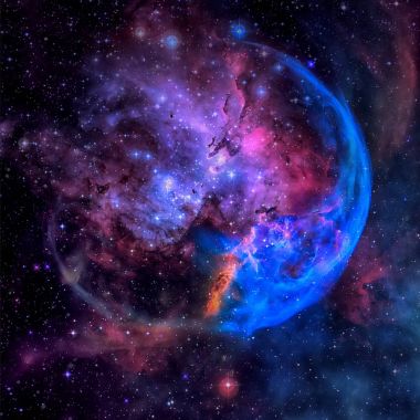 Kartal Bulutsusu. Nasa tarafından döşenmiş bu görüntü unsurları.