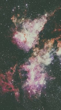 Nebula ve galaksiler. Bu görüntünün elementleri NASA tarafından döşenmiştir