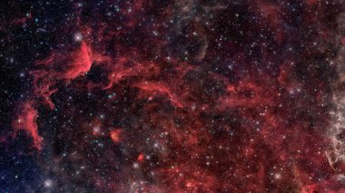 Derin uzayda nebula ve galaksiler. Bu görüntünün elementleri NASA tarafından desteklenmektedir.