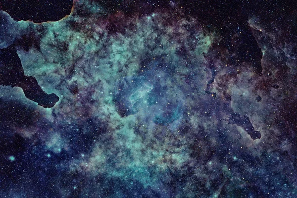 Nebulosa e estrelas no espaço profundo. Elementos desta imagem fornecidos pela NASA — Fotografia de Stock