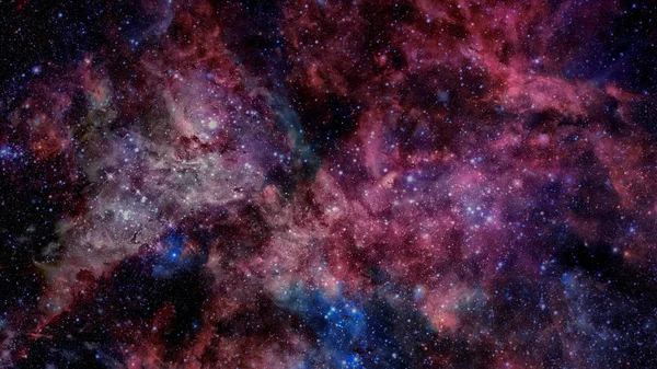 Espaço aberto com nebulosas e galáxias. Elementos desta imagem fornecidos pela NASA — Fotografia de Stock