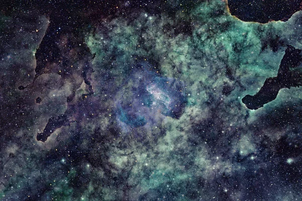 Galaxie a mlhovina. Abstraktní prostor pozadí. — Stock fotografie