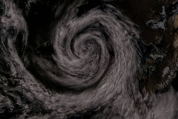 Zyklon - Blick aus dem All. Elemente dieses Bildes sind eingerichtet — Stockfoto