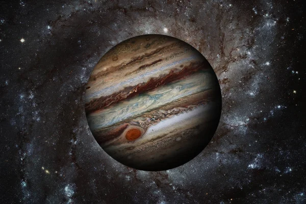Naprendszer - a Jupiter. Ez a legnagyobb bolygó a Naprendszerben. — Stock Fotó