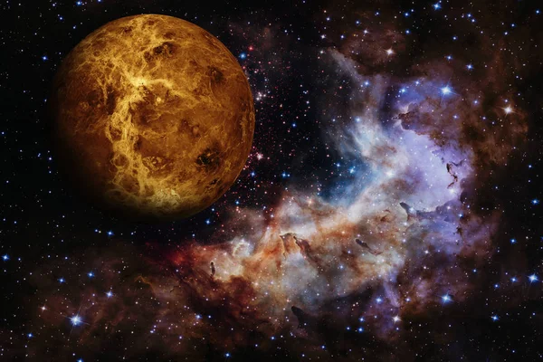 Sistema Solar Venus. Elementos de esta imagen proporcionados por la NASA. — Foto de Stock