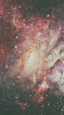 Nebula ve galaksiler. Bu görüntünün elementleri NASA tarafından döşenmiştir