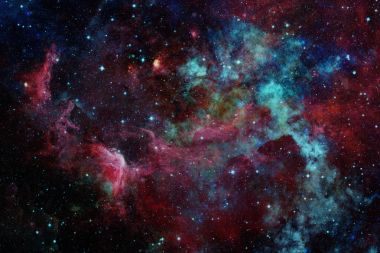 Derin uzayda nebula ve yıldızlar. Bu görüntünün elementleri NASA tarafından desteklenmektedir