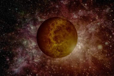 Venüs gezegeni. Bu görüntünün elementleri NASA tarafından desteklenmektedir.