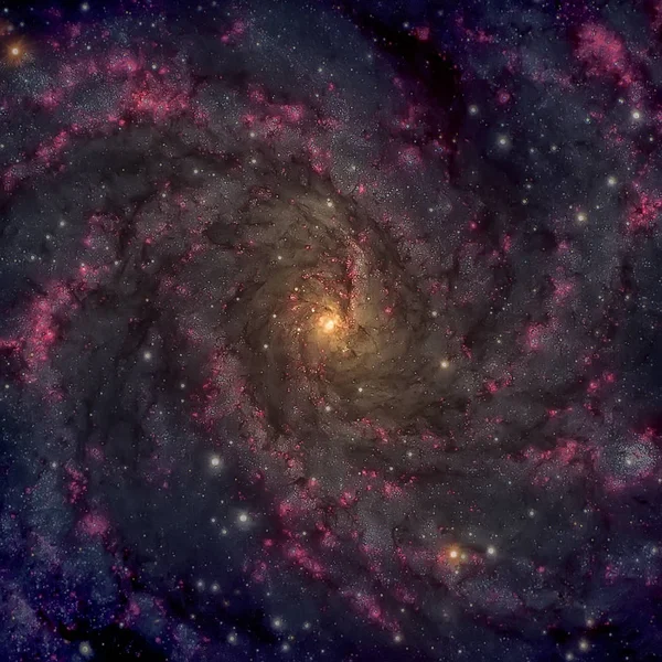 Fireworks Galaxy. Spiralgalax i konstellationerna Cepheus en — Stockfoto