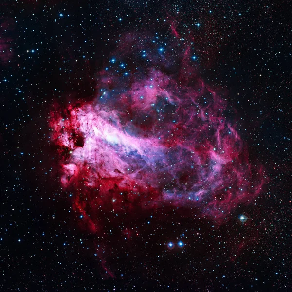 A Nebulosa Ómega - Nebulosa do Cisne na constelação de Sagitário . — Fotografia de Stock