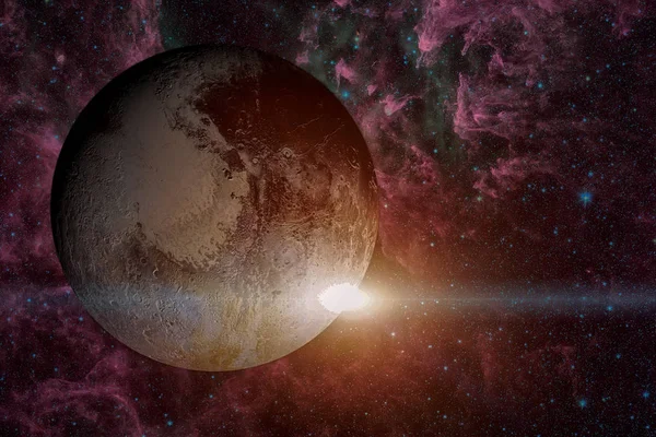 Солнечная система - Плутон. Это карликовая планета в поясе Койпера.. — стоковое фото