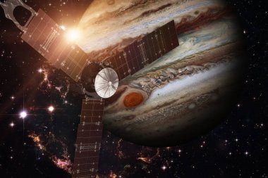 Jüpiter ve Juno uzay aracı.