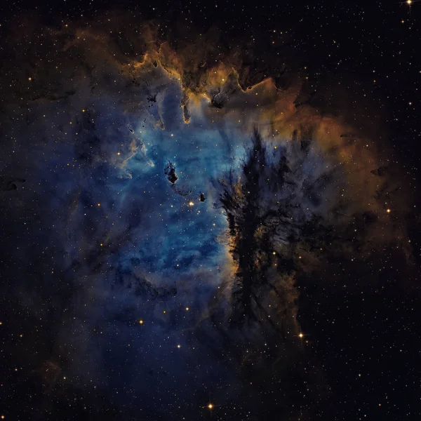 Pacman Nebula is an region in the constellation of Cassiopeia. — Stock Photo, Image