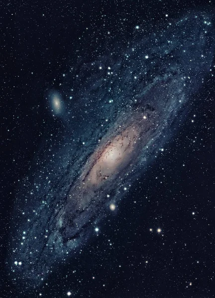 The Andromeda Galaxy is a nearest spiral galaxy to the Milky Way — Stock Photo, Image