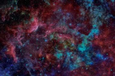 Bulutsusu ve derin uzay yıldızlarda. Bir şekilde döşenmiş bu görüntü unsurları