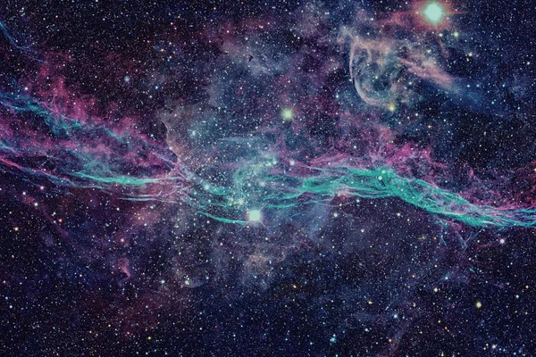 Цветная туманность и открытое скопление звёзд во Вселенной. — стоковое фото
