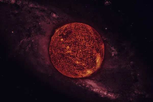 Solsystemet. Solen. Delar av denna bild tillhandahålls av NASA — Stockfoto
