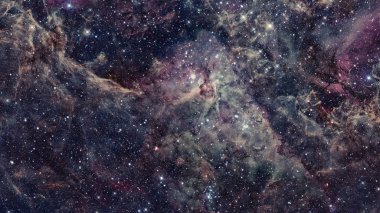 Evren yıldızlarla ve galaksilerle dolu. Bu görüntünün elementleri NASA tarafından desteklenmektedir