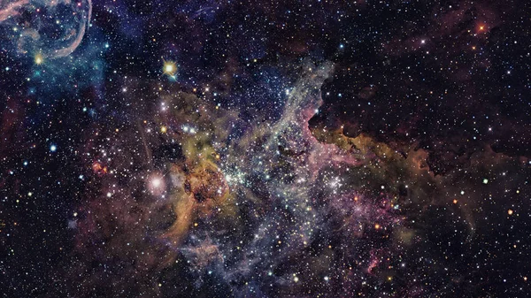 Nebulosor och galaxer. Delar av denna bild Möblerad av NASA — Stockfoto