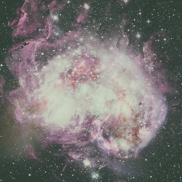 Nebulosa y galaxias en el espacio. Elementos de esta imagen amueblada b —  Fotos de Stock