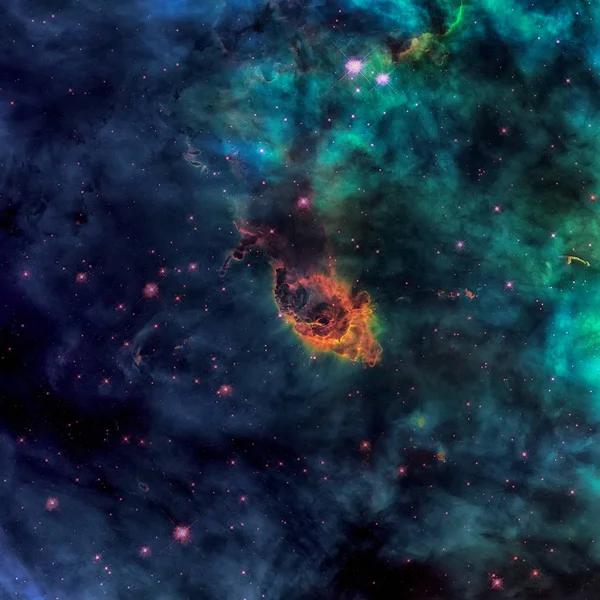 Evren yıldız jet, yıldız, Bulutsusu ve galaxy ile dolu.