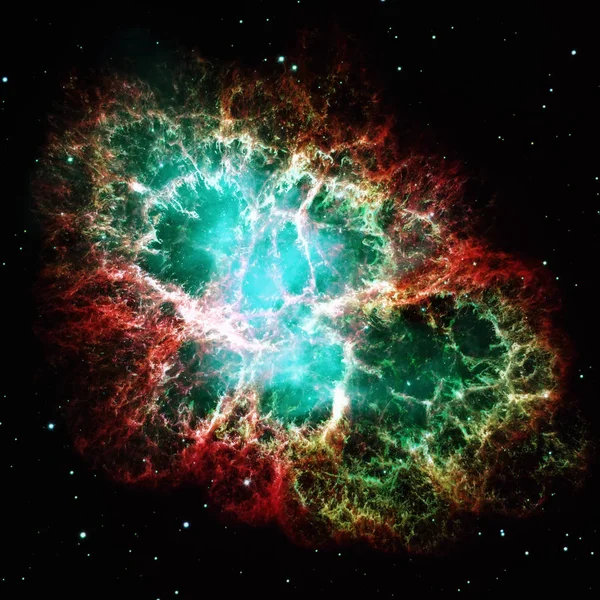 Crab Nebula is a remnant of a stars supernova explosion. Stock Photo by  ©NASA.image 160085306