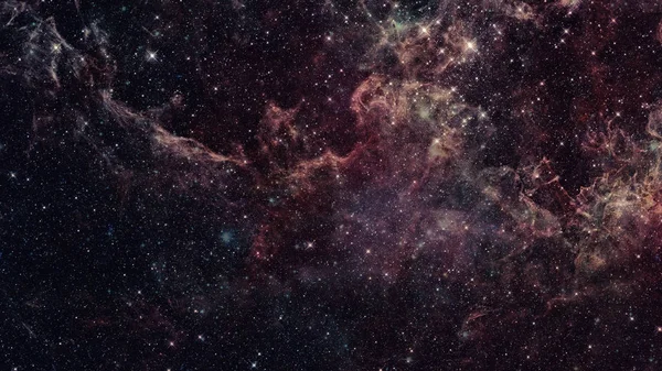 充满星星和星系的宇宙。美国航天局提供的这一图像的要素 — 图库照片