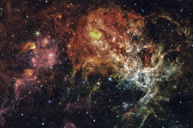Derin uzayda nebula ve yıldızlar. Bu görüntünün elementleri NASA tarafından desteklenmektedir