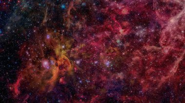 Nebula ve galaksiler. Bu görüntünün elementleri NASA tarafından döşenmiştir