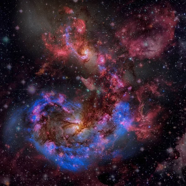Galáxia e Nebulosa. Espaço abstrato fundo. — Fotografia de Stock