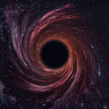Black hole in space. clipart