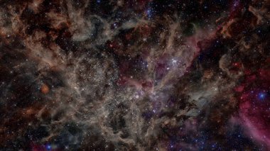 Cosmos uzakta içinde güzel bulutsu. Bu görüntü furn unsurları