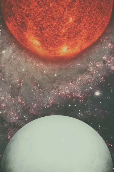 Solsystemet - Uranus. Delar av denna bild från Nasa. — Stockfoto