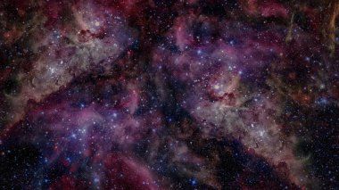 Nebula ve galaksiler. Bu görüntünün elementleri NASA tarafından döşenmiştir
