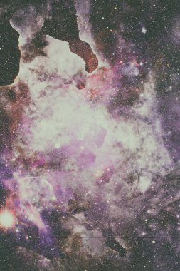 Güzel nebula ve galaksi. Bu görüntünün elementleri NASA tarafından desteklenmektedir