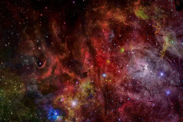 Csillagokkal, ködökkel és galaxissal teli univerzum. — Stock Fotó
