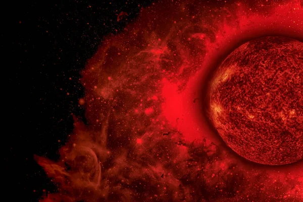 Sistema Solar - Sol. Elementos de esta imagen proporcionados por la NASA. — Foto de Stock