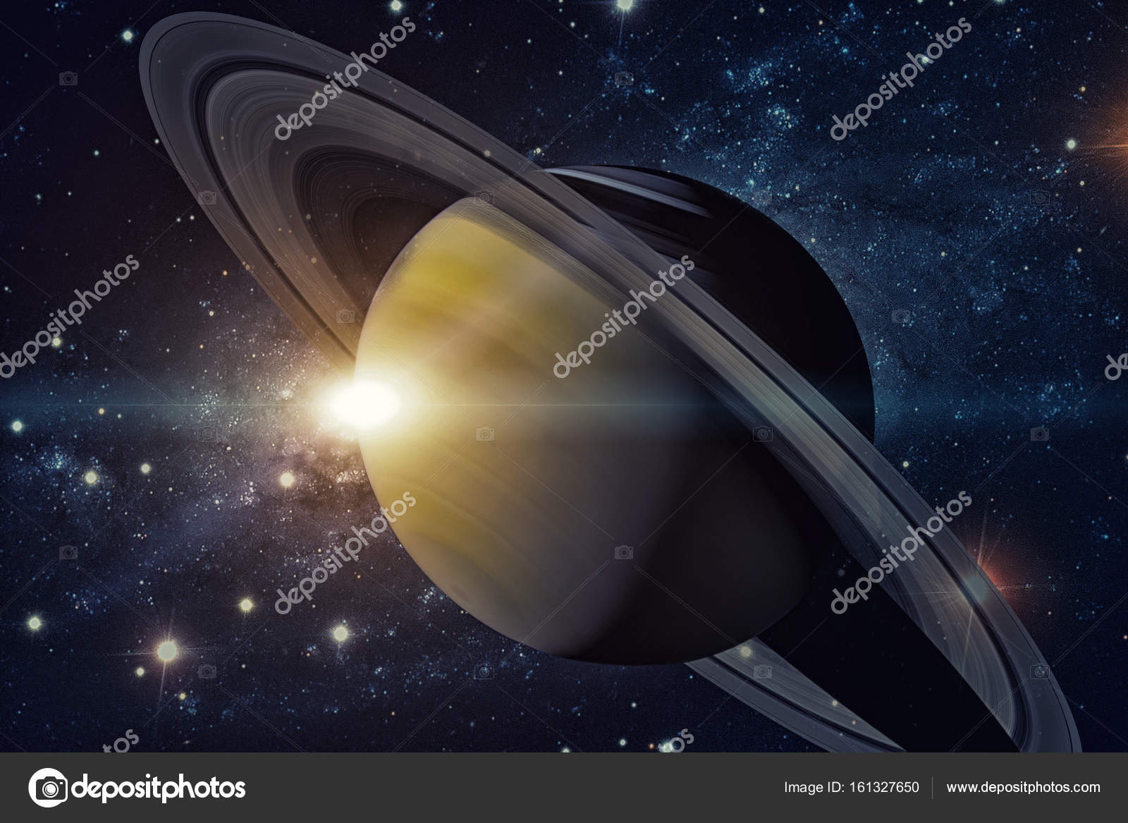 Système Solaire Saturne Cest La Sixième Planète Du