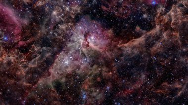 Evren yıldız ve galaksi ile dolu. Bu görüntü fu unsurları