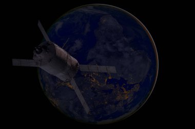 Kargo uzay aracı - otomatik Transfer araç Dünya gezegeni üzerinde.