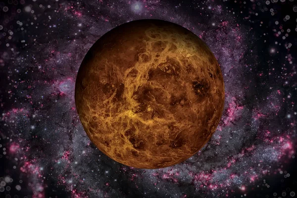 Sistemul solar - Venus. Elemente ale acestei imagini furnizate de NASA . — Fotografie, imagine de stoc