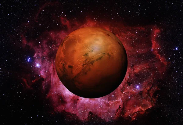 Sistema solare - Marte. È il quarto pianeta dal Sole. — Foto Stock