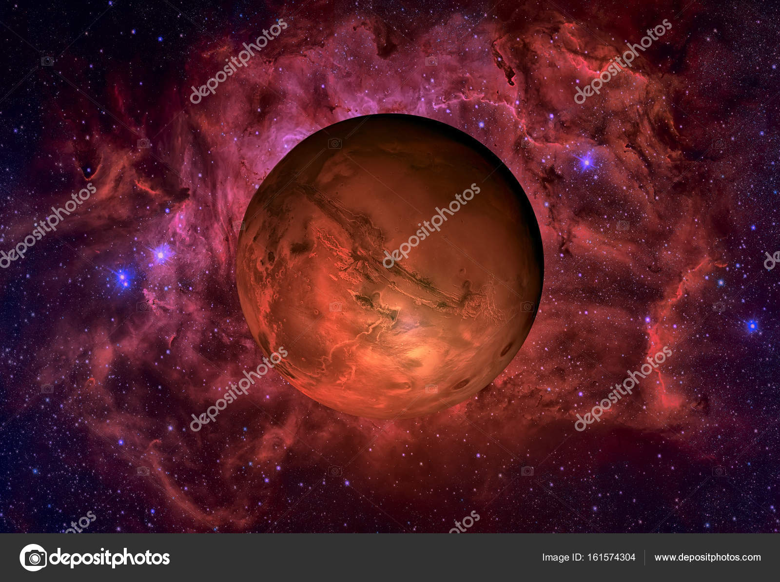 Sistema solar - Marte. Es el cuarto planeta desde el sol — Fotos de ... Sistema solar - Marte. Es el cuarto planeta desde el sol — Fotos de ...
